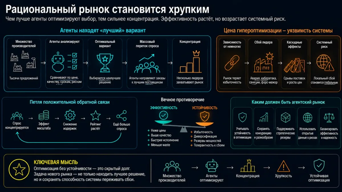 Рациональный рынок становится хрупким: концентрация и системный риск