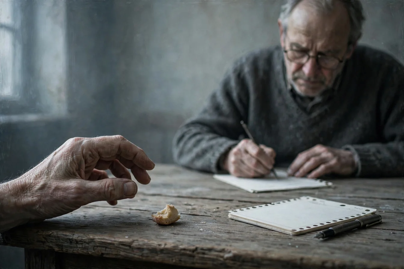 The Prescription - the smallest piece of bread and a doctor's prescription