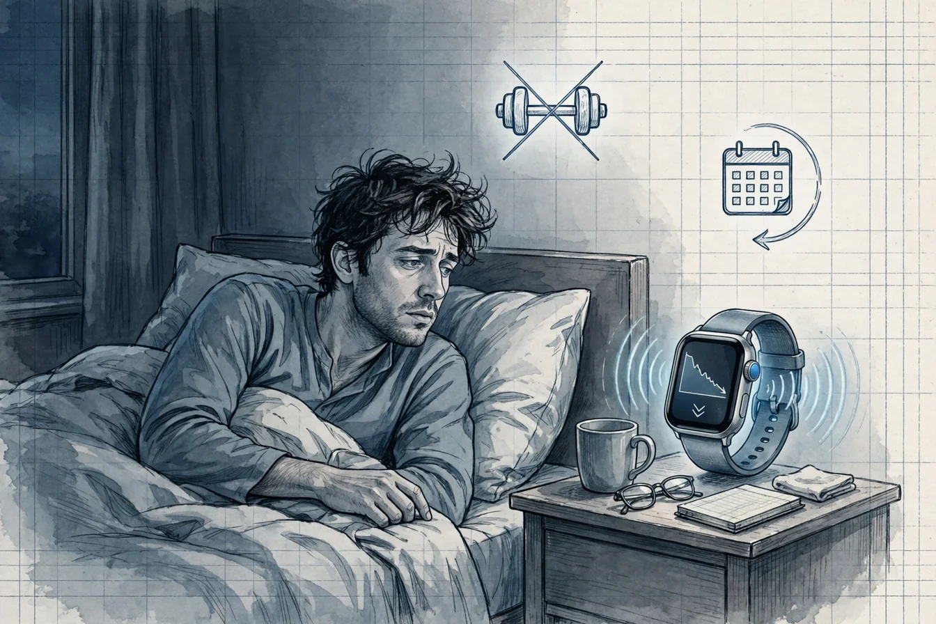 Morning in 2026, a wristwatch counting sleep