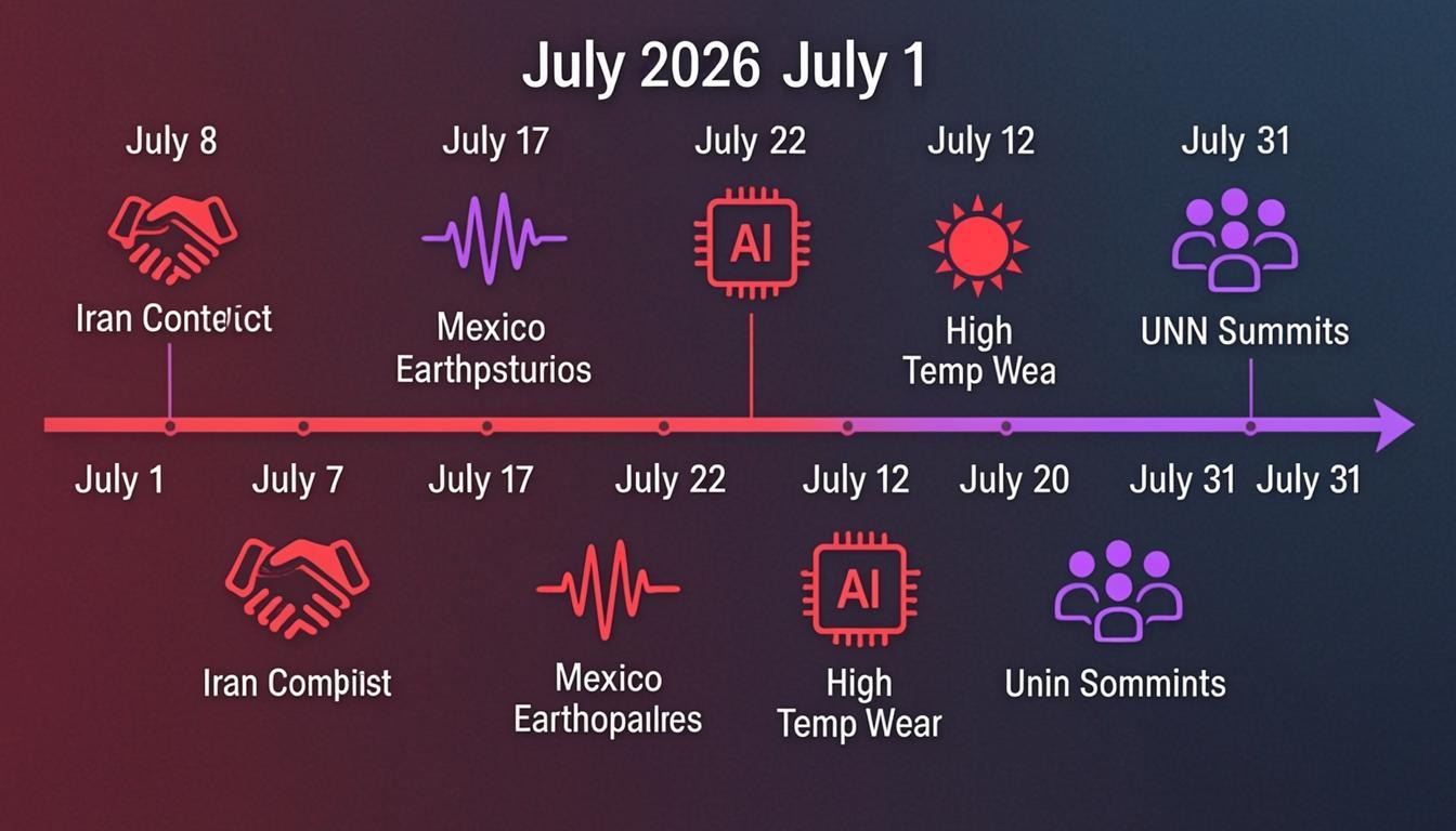 Хронология июля 2026 — ключевые события