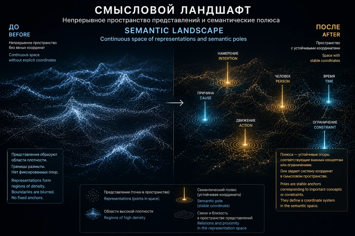 Смысловой ландшафт: непрерывное пространство представлений